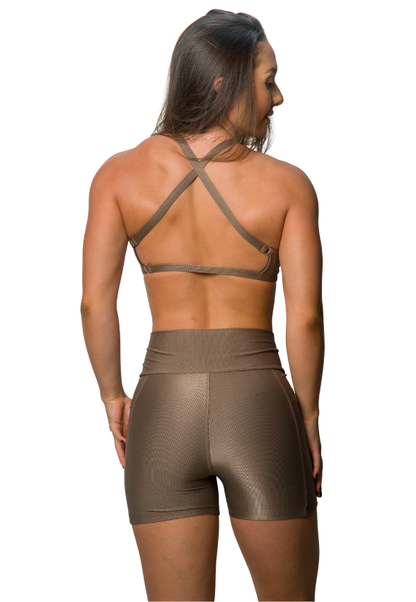 Shorts Thali Castanho Wonder