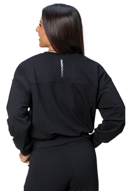 BLUSA MOLETINHO PRETO
