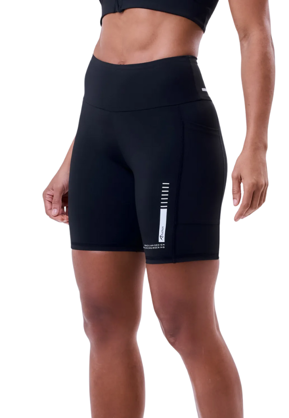 Bermuda Signature Samba 3 Bolsos 18 cm Fem Ind Preto Authen