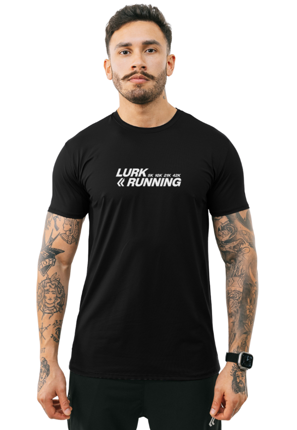 Camiseta Dry Poliamida Running Preta Lurk