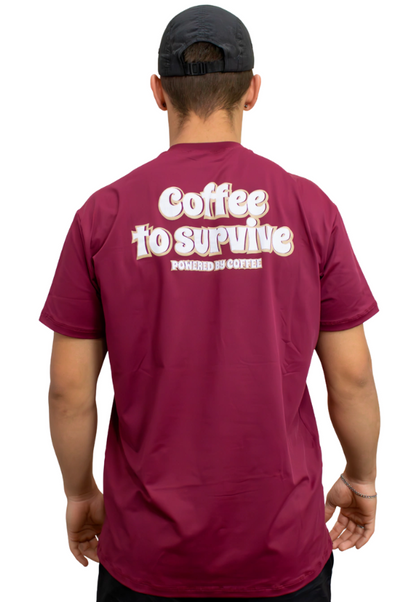 Camiseta Masc Rouge "Coffee To Survive"