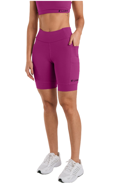 Bermuda de Corrida 7 Bolsos Fucsia