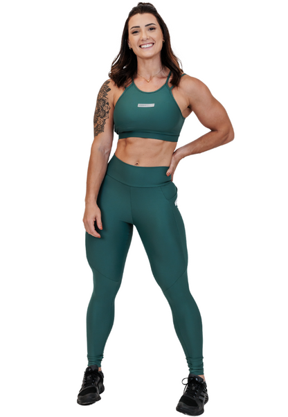 Legging c/ Bolso Lateral Verde Safari