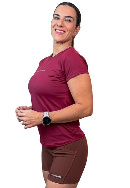 Camiseta Babylook Rouge Coffee To Service