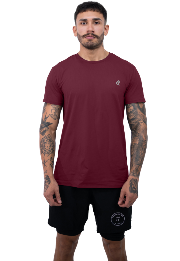 Camiseta Dry Poliamida Bordo Lurk