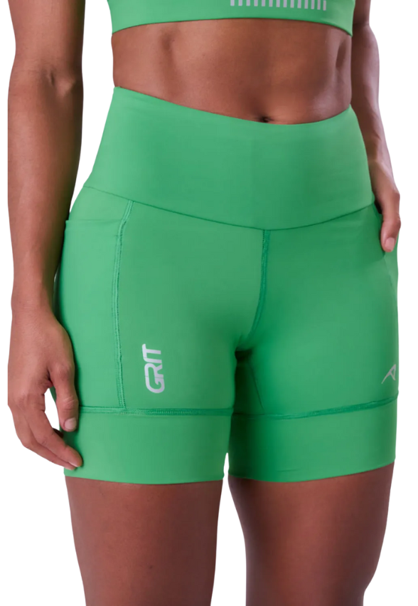 Bermuda Grit Bossa 3 Bolsos 15 cm Fem Ind Verde Vibrante Authen