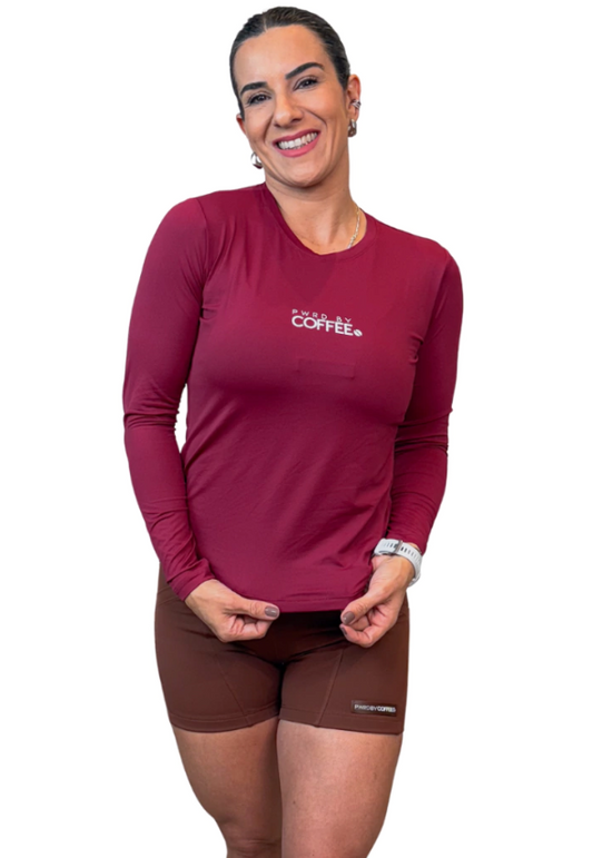 Camiseta Fem Manga Longa Rouge PWRD