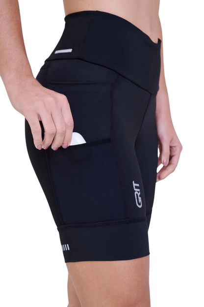 BERMUDA GRIT BOSSA 7 BOLSOS 18CM FEM IND PRETO