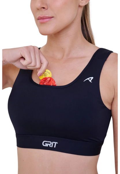 Top Grit Bossa Reto c/ Bolso Ajustável Preto