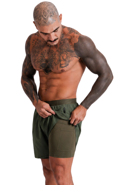 Shorts V4 2 em 1 Verde Lurk