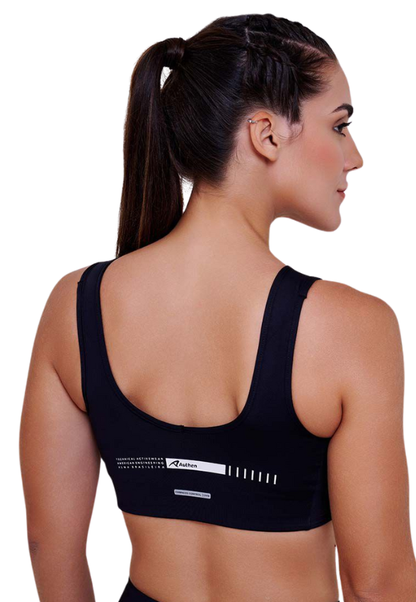 Top Signature Samba Reto Dupla Face Preto