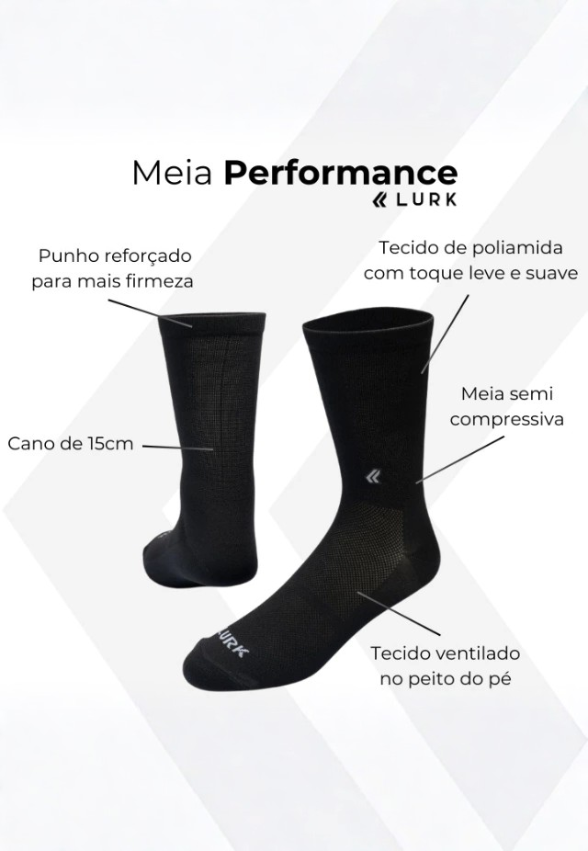 Meia Performance Amarelo Queimado Lurk