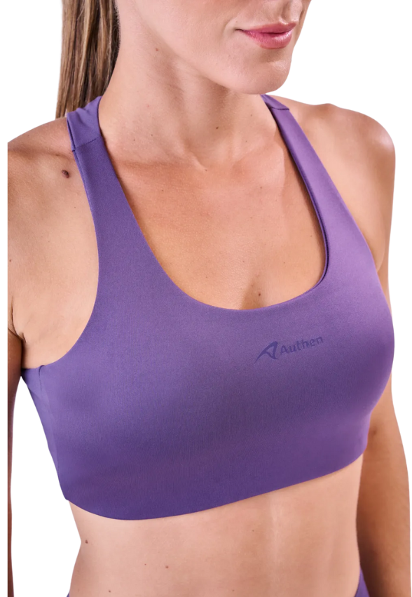 Top Essential Run Stamina Nadador Roxo Veludo Authen