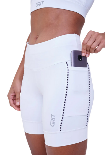 Bermuda Authen Grit Bossa 18 Cm Branco