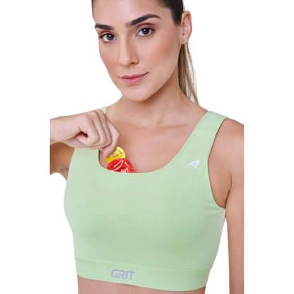 Top Grit Bossa Reto C/ Bolso Ajustável Verde Flow