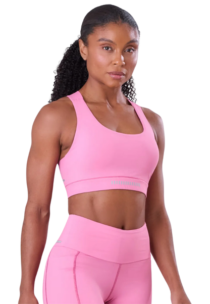 Top Grit Bossa Ajustavel 1 Bolso Nadador Alças Rosa Malva