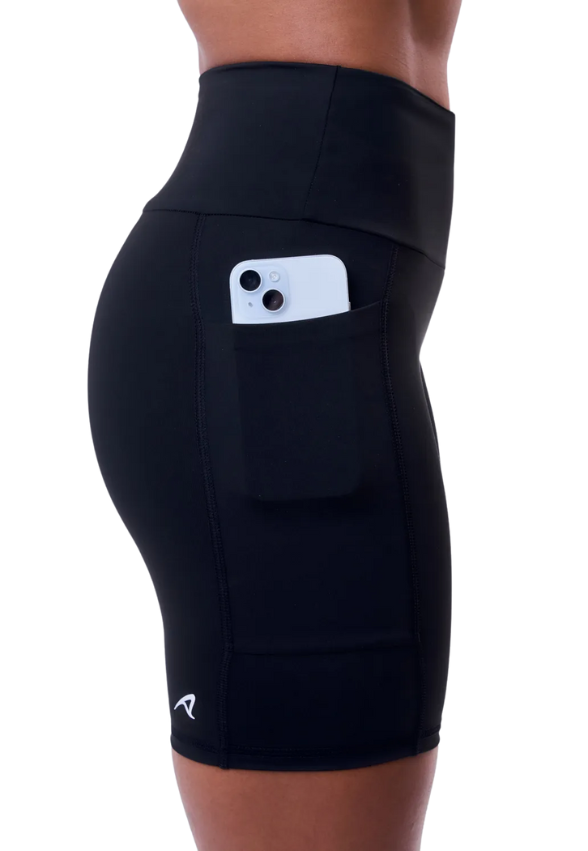 Bermuda Signature Samba 3 Bolsos 18 cm Fem Ind Preto Authen