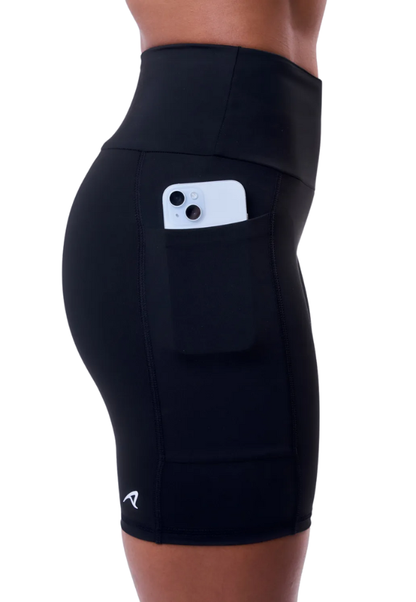 Bermuda Signature Samba 3 Bolsos 18 cm Fem Ind Preto Authen