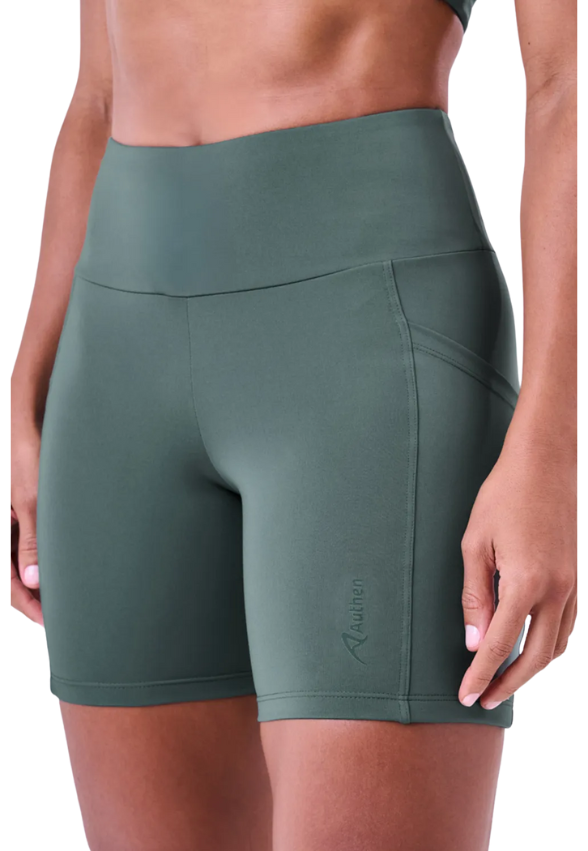 Bermuda Essential Run Stamina 3 Bolsos 15 Cm Verde Pinheiro