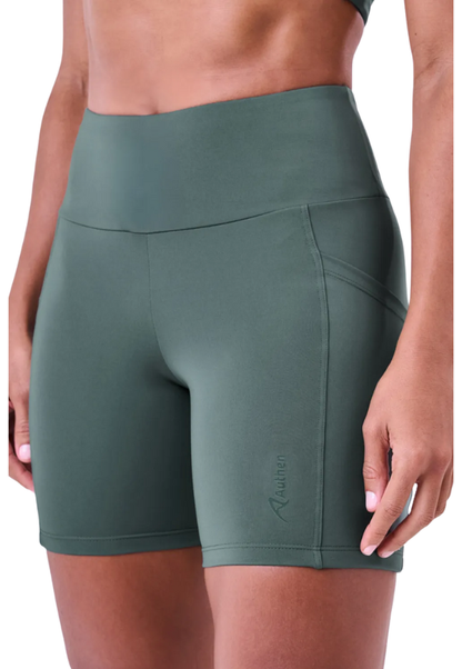 Bermuda Essential Run Stamina 3 Bolsos 15 Cm Verde Pinheiro