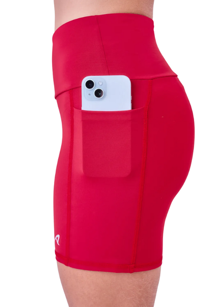 Bermuda Sprint Ginga 3 Bolsos 14 Cm Vermelho Salsa