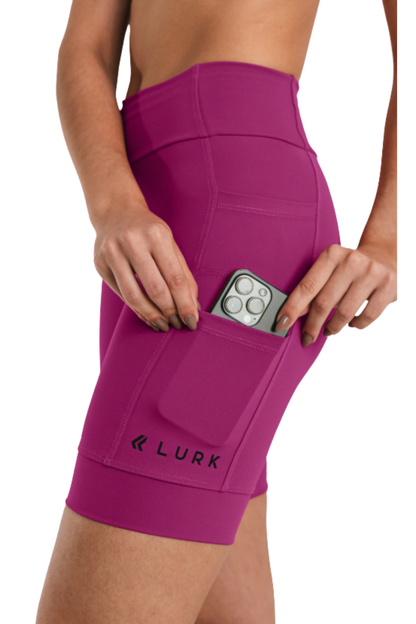 Bermuda de Corrida 7 Bolsos Fucsia