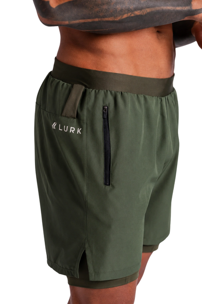 Shorts V4 2 em 1 Verde Lurk