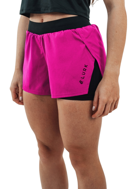 Shorts Feminino 2 em 1 Pink Lurk