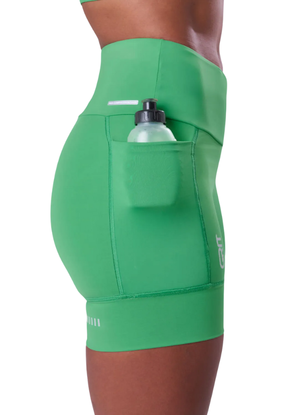 Bermuda Grit Bossa 3 Bolsos 15 cm Fem Ind Verde Vibrante Authen