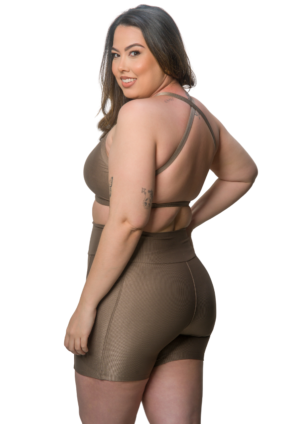 Shorts Thali Castanho Wonder