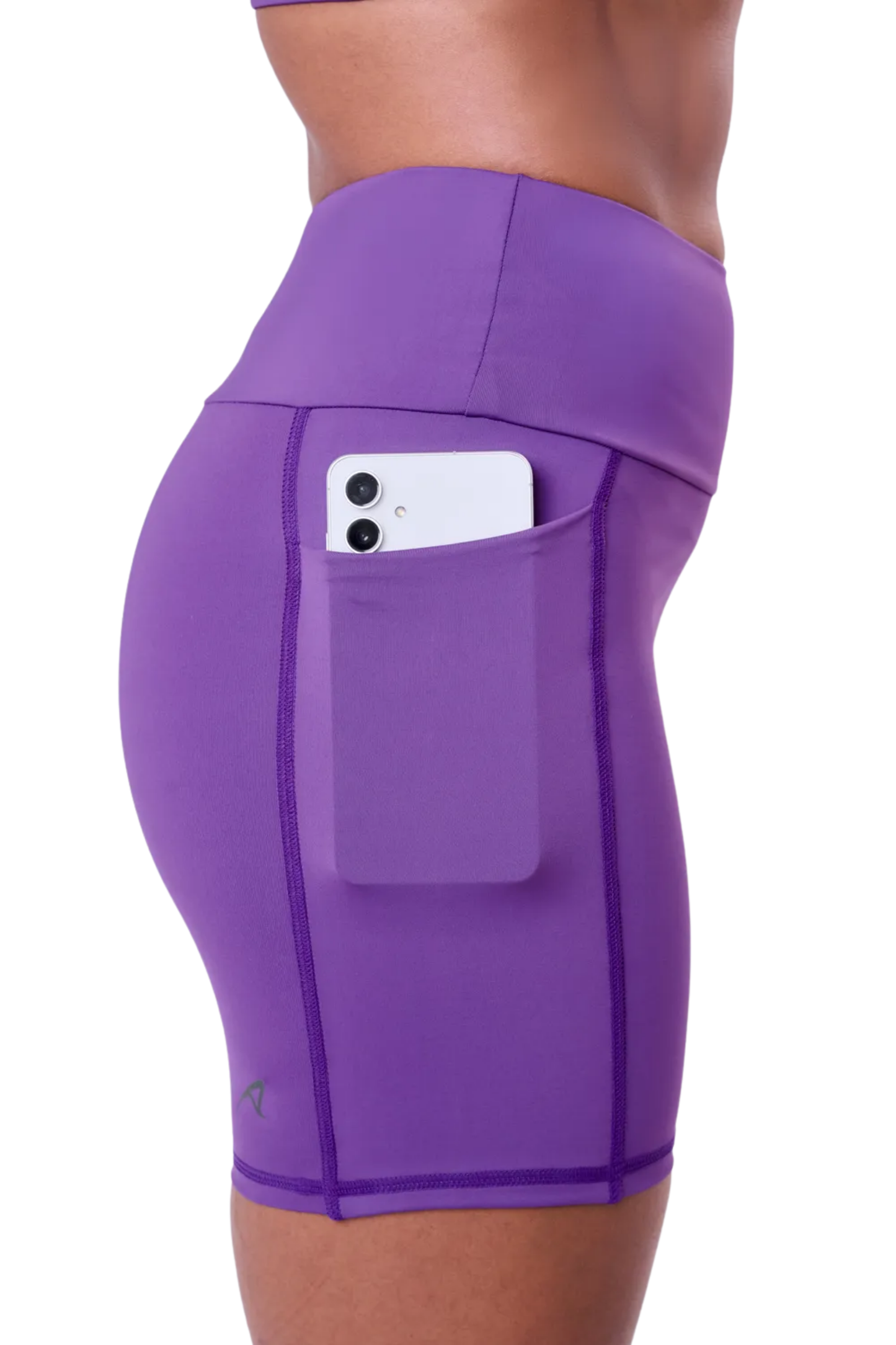 BERMUDA SIGNATURE SAMBA 3 BOLSOS 15CM FEM IND ROXO