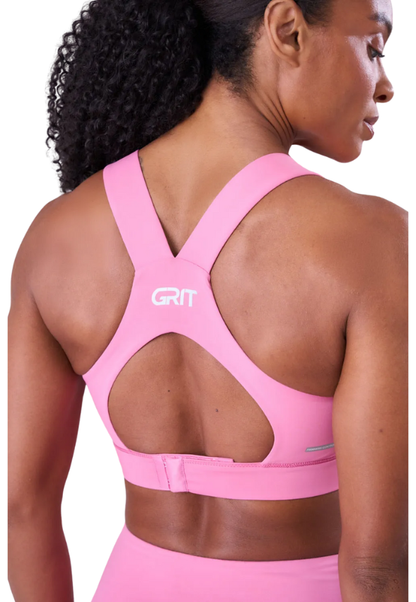 Top Grit Bossa Ajustavel 1 Bolso Nadador Alças Rosa Malva