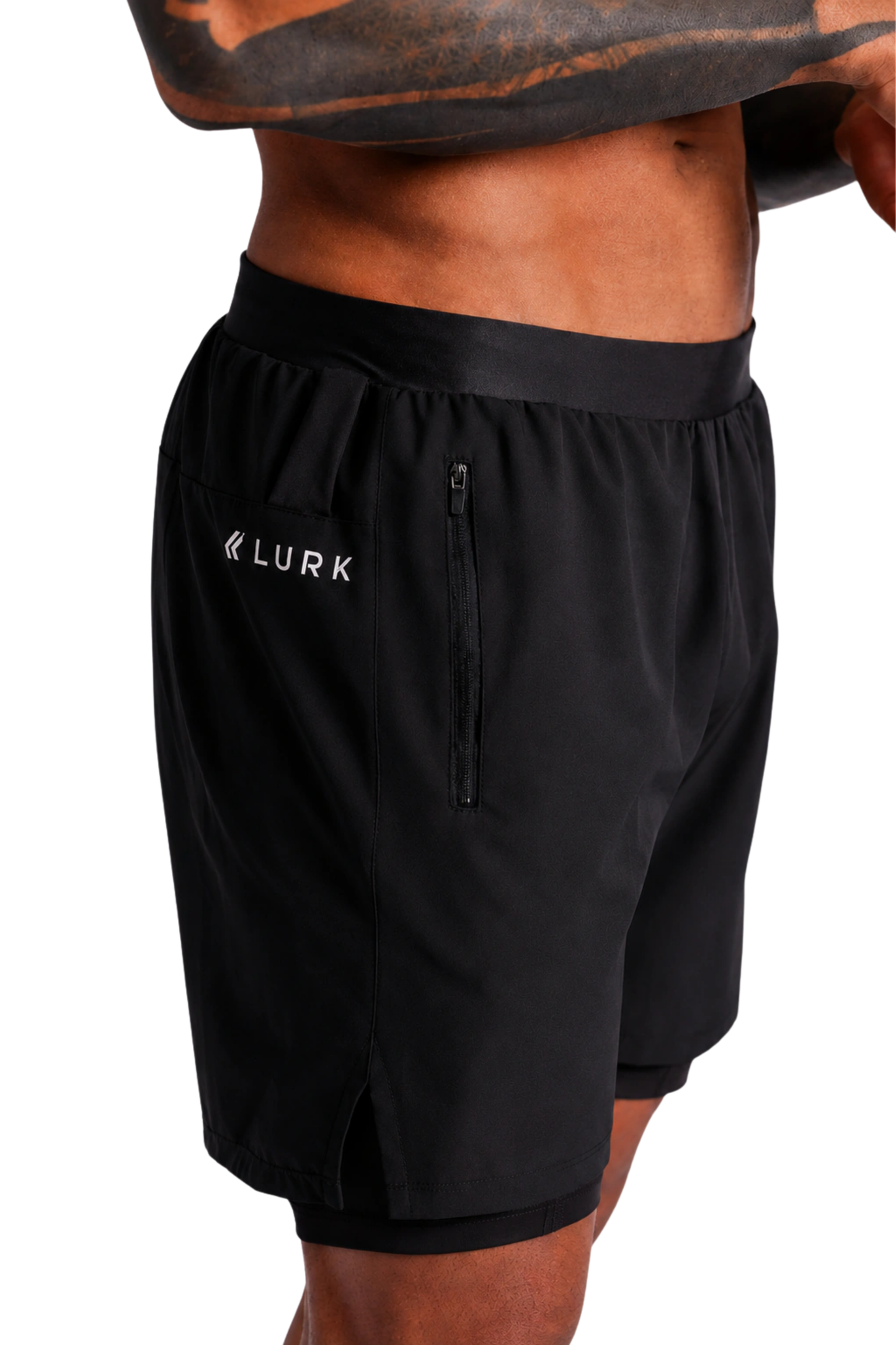 Shorts V4 2 em 1 Preto Lurk