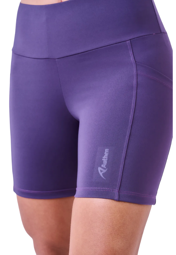 Bermuda Essential Run Stamina 3 Bolsos 15 Cm Roxo Veludo