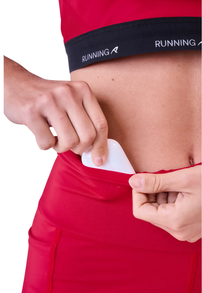 Bermuda Sprint Ginga 3 Bolsos 14 Cm Vermelho Salsa