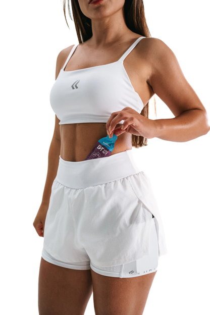 Shorts Essence 2 em 1 Branco Lurk