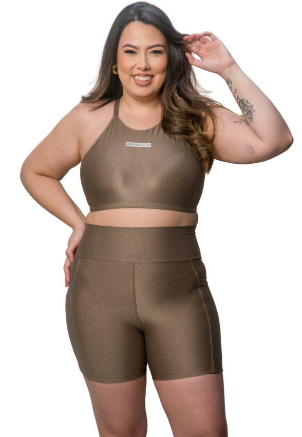 Shorts Thali Castanho Wonder