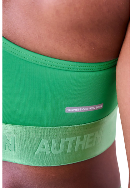 Top Essenteial Flex Strike Nadador Verde Vibrante Authen