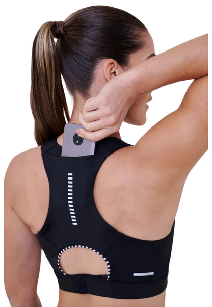 Top Grit Bossa Nadador c/ Bolso Ajustável Preto