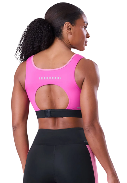 Top Grit Bossa Ajustável 1 Bolso Nadador Fem Ind Rosa Malva / Pink Fluor / Preto Authen