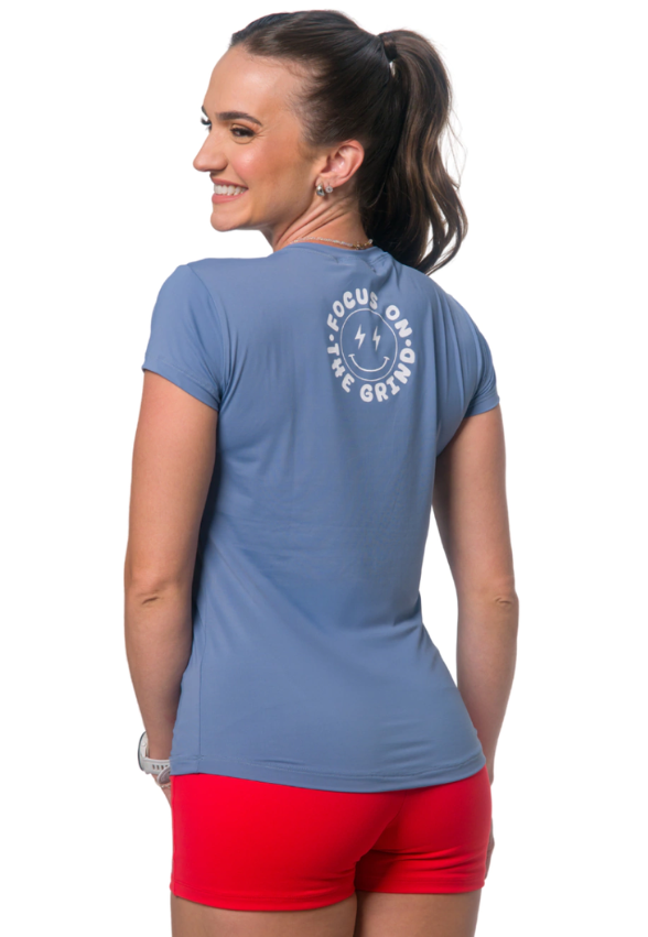 CAMISETA BABYLOOK AZUL PACIFICO FOCUS