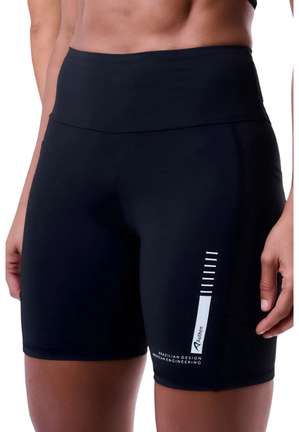 Bermuda Signature Samba 3 Bolsos 18 cm Fem Ind Preto Authen