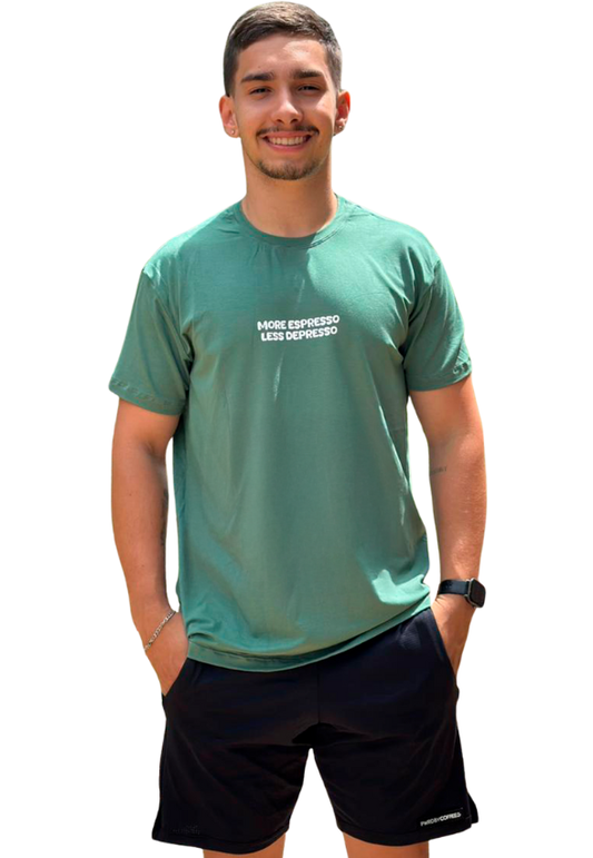 CAMISETA MASC VERDE MORE ESPRESSO
