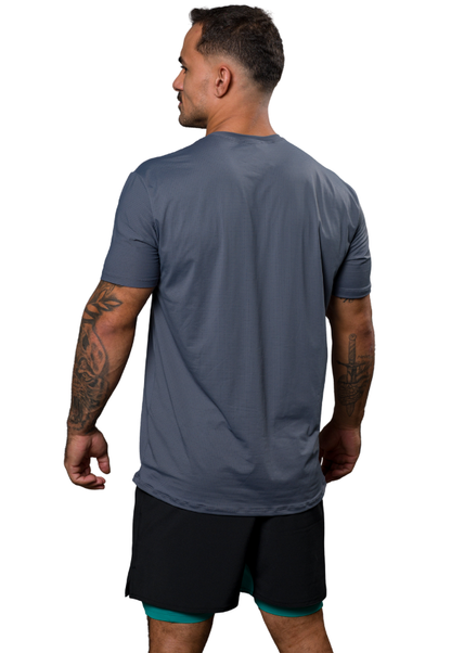 CAMISETA MASC AERODRY CINZA CHUMBO