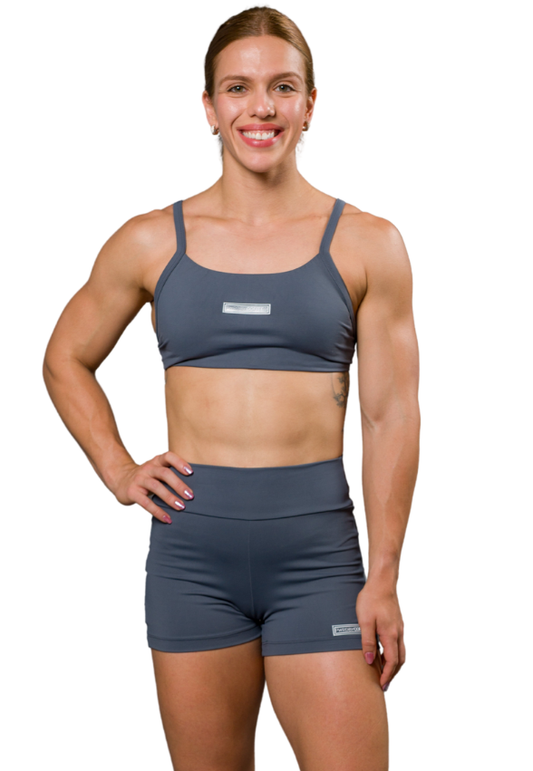 Shorts Empina Bumbum Cinza Chumbo