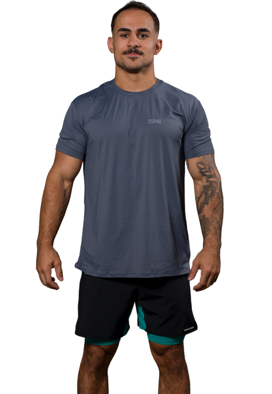 CAMISETA MASC AERODRY CINZA CHUMBO