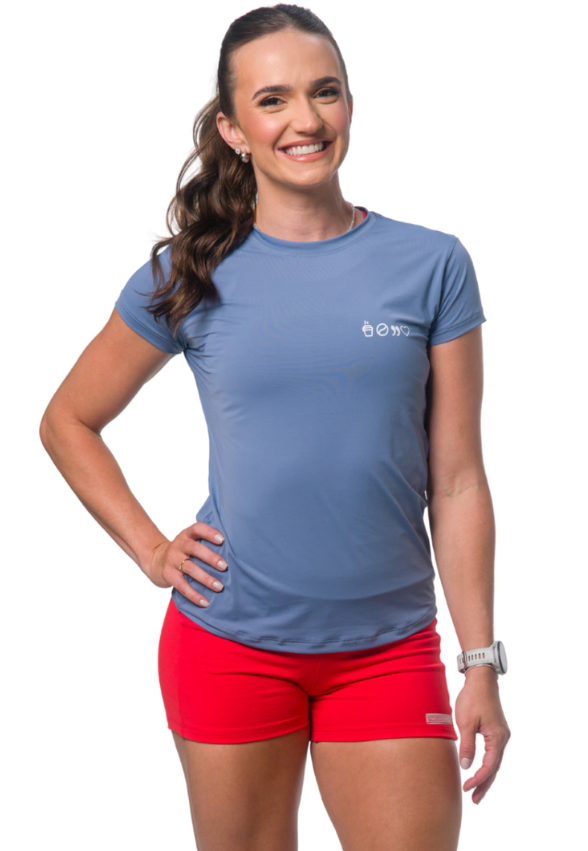 CAMISETA BABYLOOK AZUL PACIFICO FOCUS