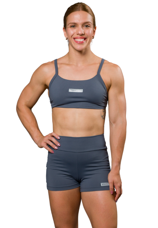 Top Amanda Cinza Chumbo