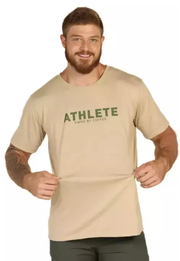 Camiseta Masc Areia Athlete