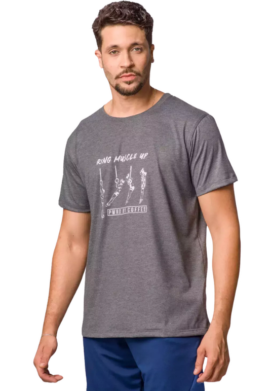Camiseta Masc Areia Ring Muscle Up